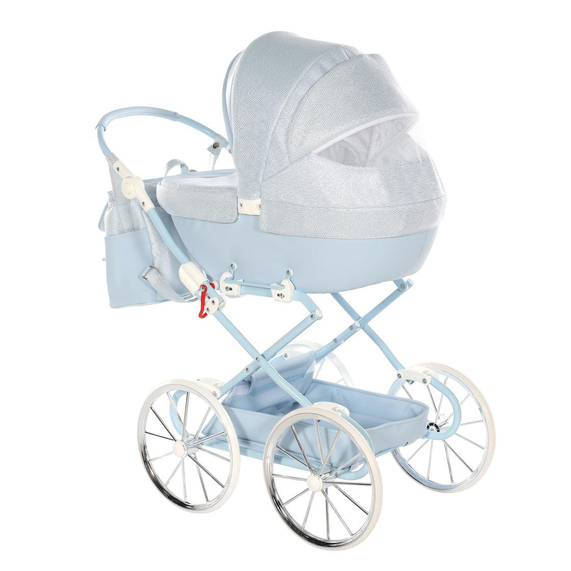 Junama - Carrinho de Bonecas com Malinha - Mini Dolce - Blue
