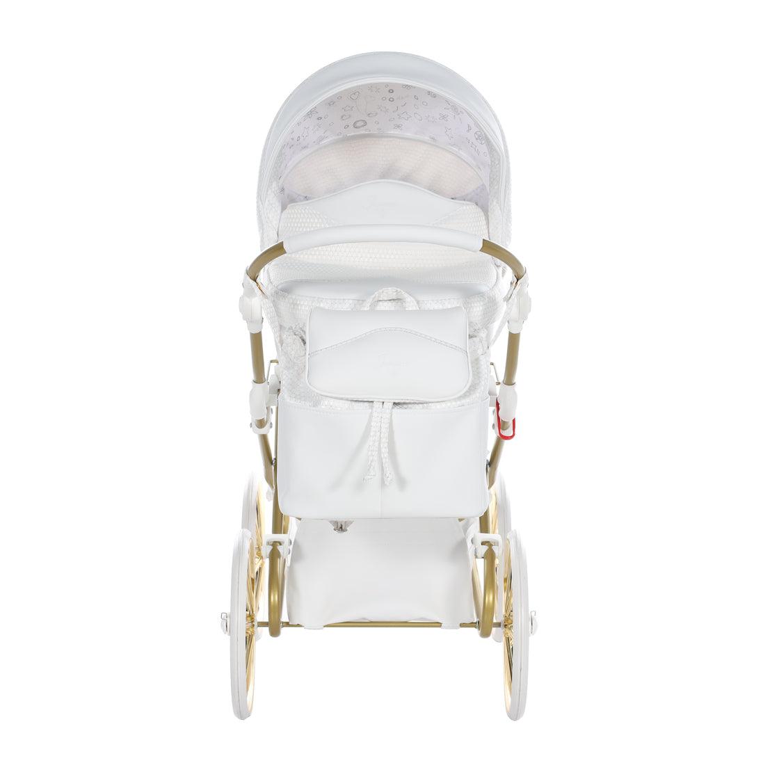 Junama - Carrinho de Bonecas com Malinha - Mini Dolce - White Gold