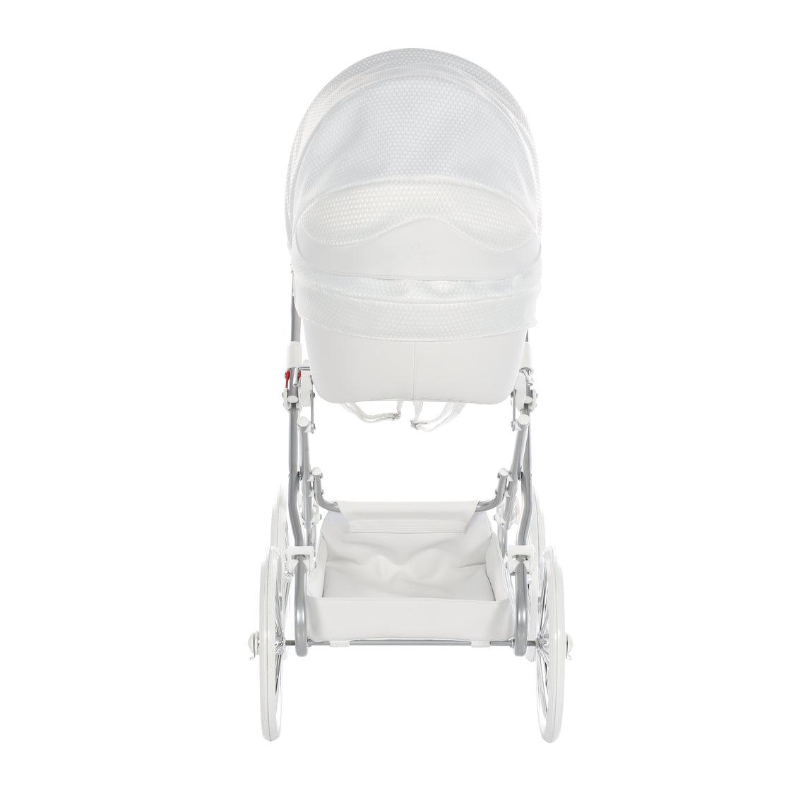 Junama - Carrinho de Bonecas com Malinha - Mini Dolce - White Silver