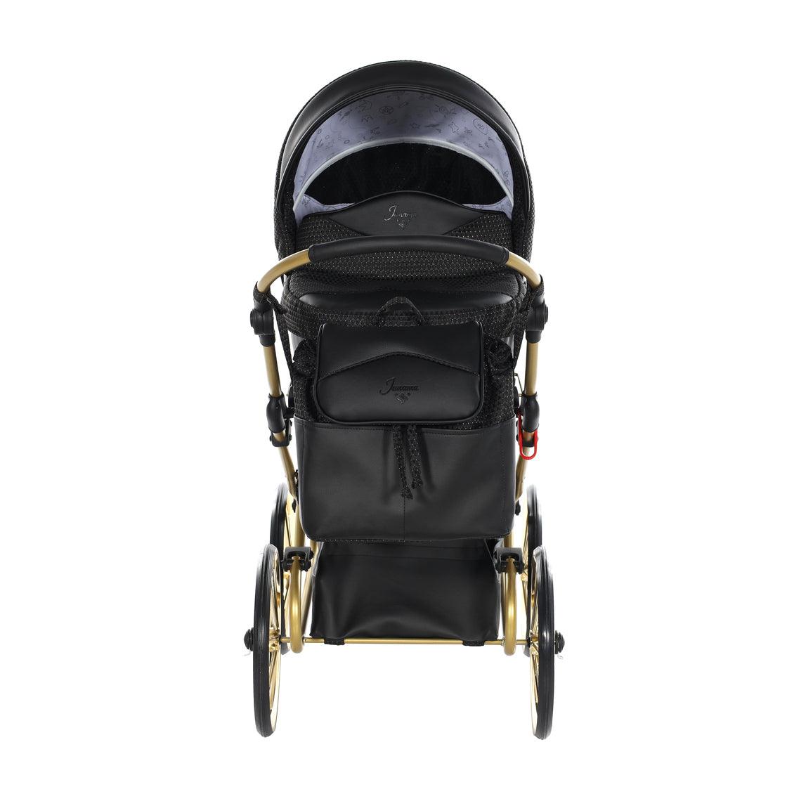 Junama - Carrinho de Bonecas com Malinha - Mini Dolce - Black Gold