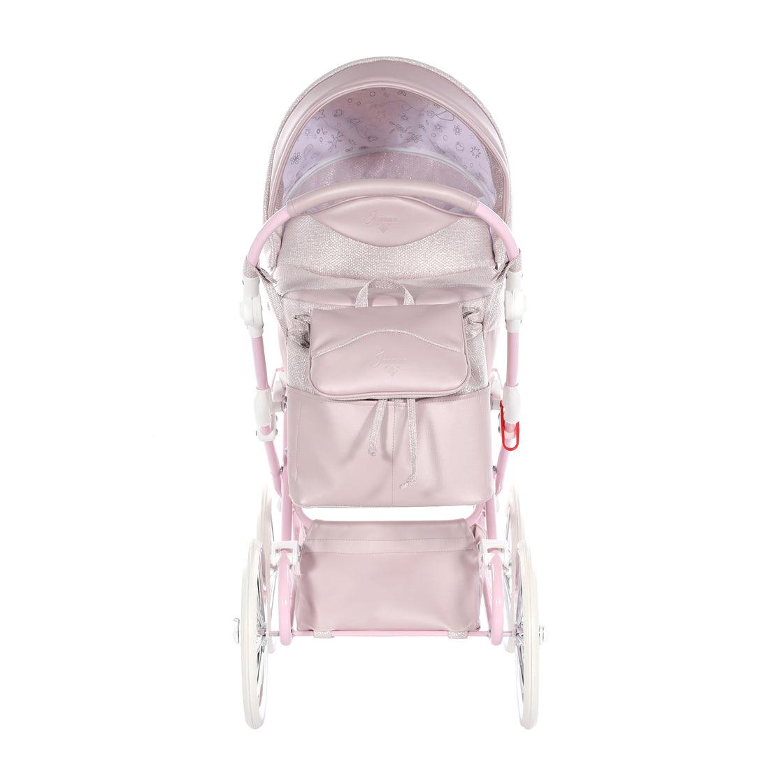 Junama - Doll Stroller with Suitcase - Mini Dolce - Pink