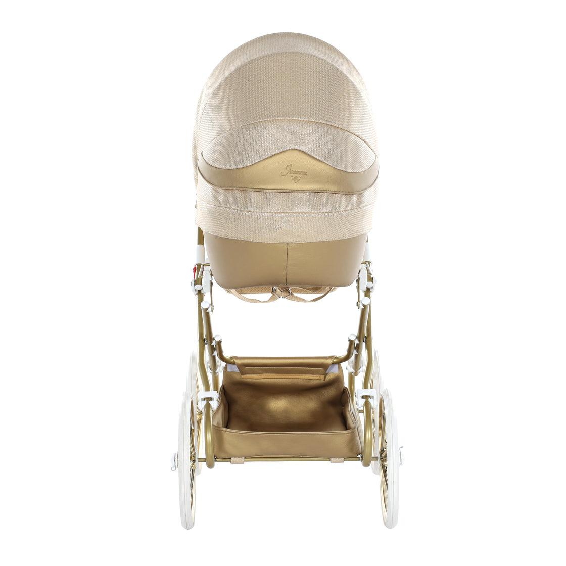 Junama - Doll Stroller with Suitcase - Mini Dolce - Gold