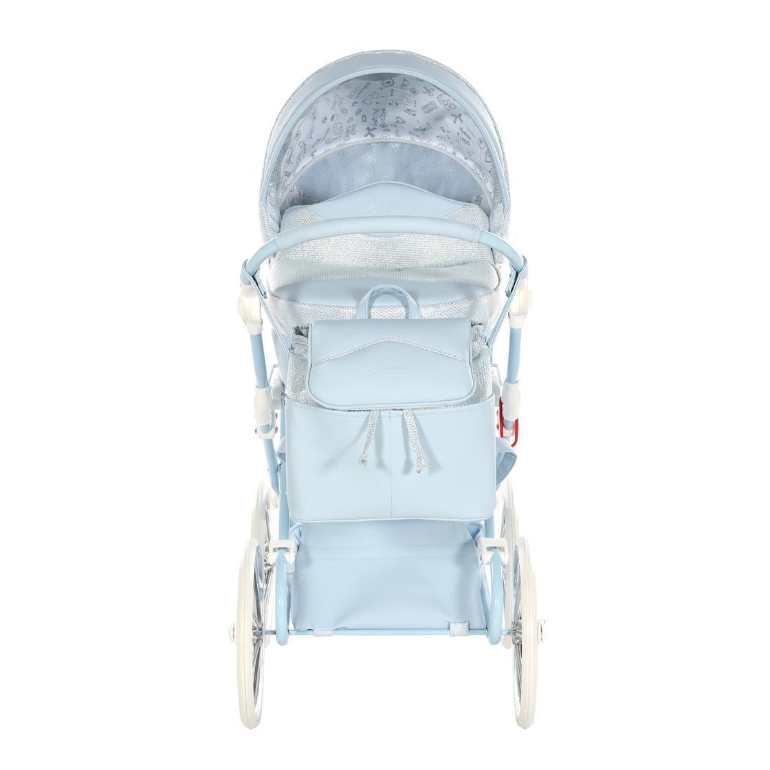 Junama - Carrinho de Bonecas com Malinha - Mini Dolce - Blue