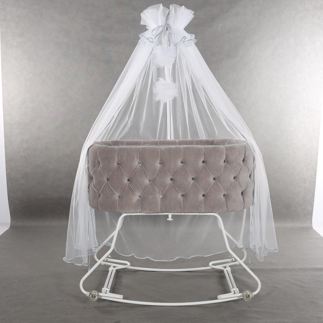Junama - Baby Cradle - DIAMOND - Grey