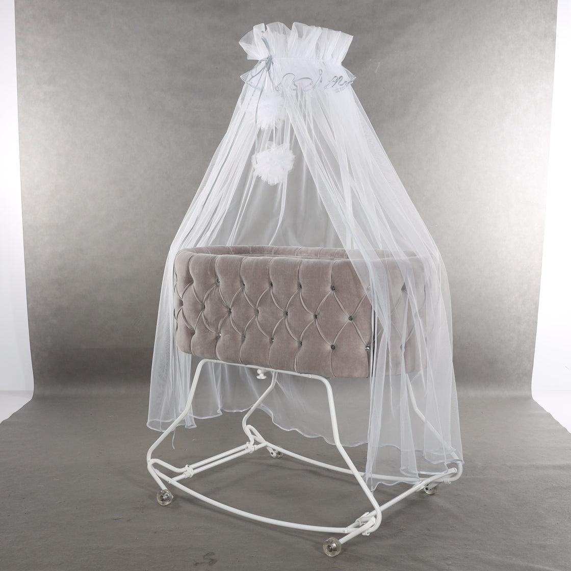 Junama - Baby Cradle - DIAMOND - Grey