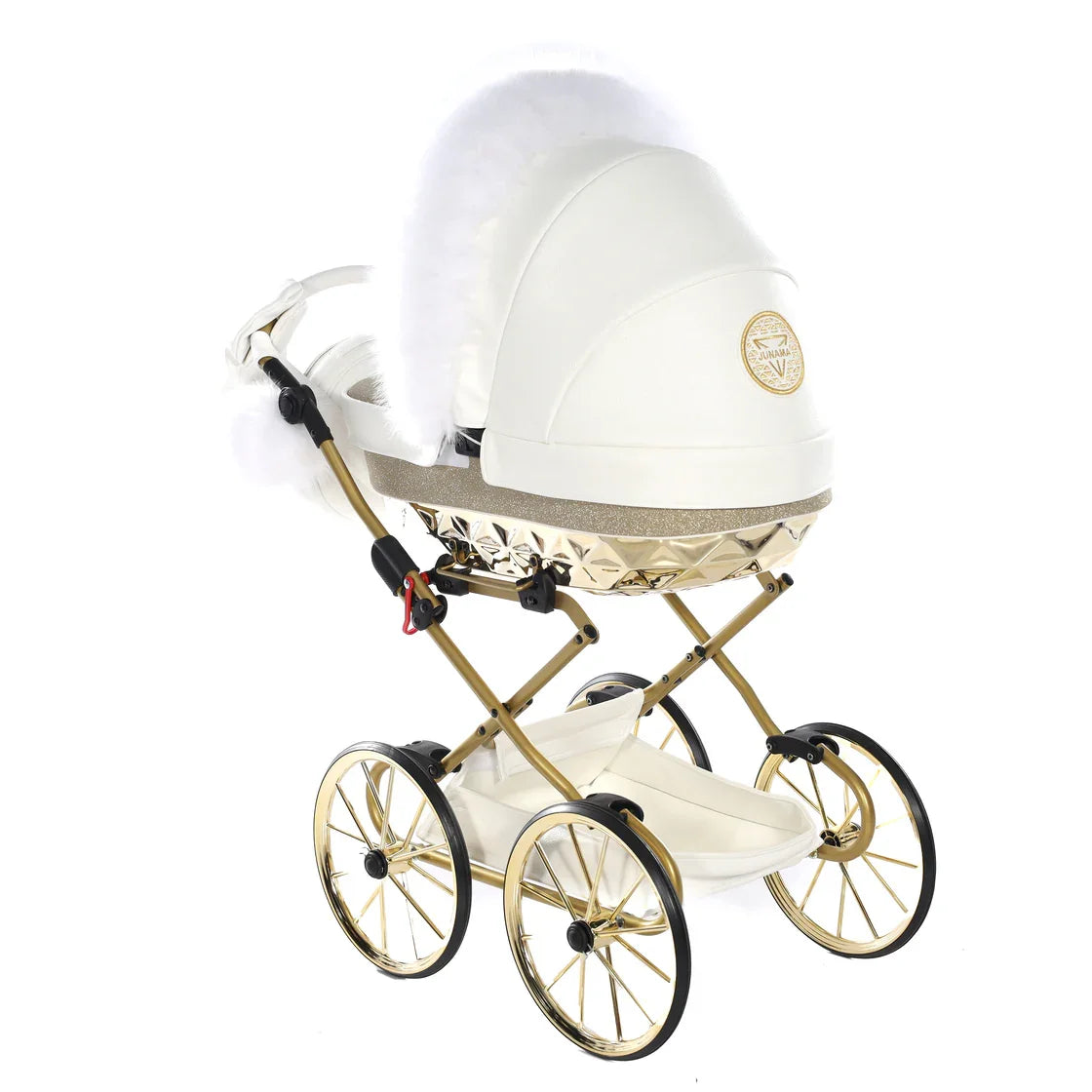Junama - DECORATIVE FUR - White - For Doll Stroller
