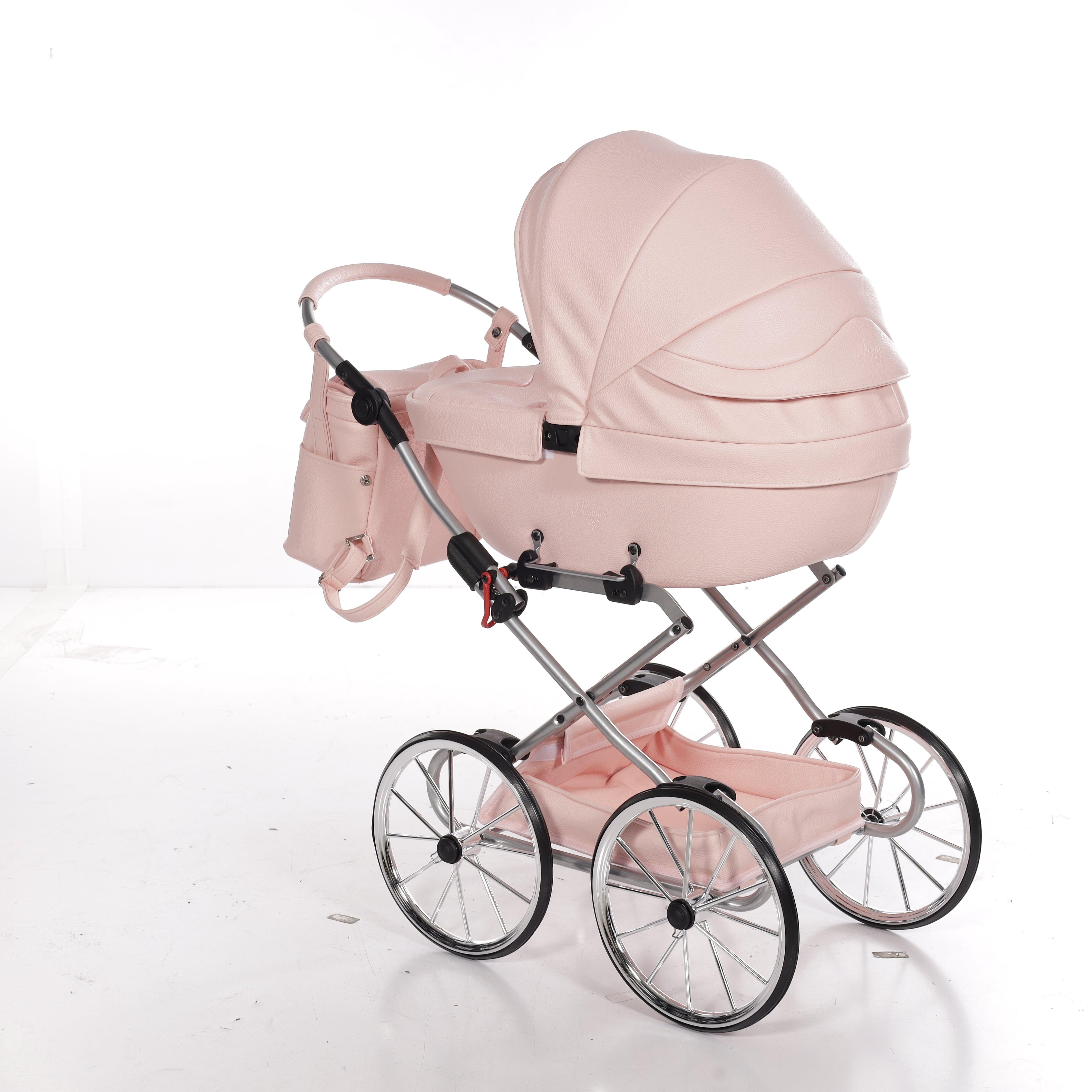 Junama - Carrinho de Bonecas com Malinha - Mini Bombom - Rosa