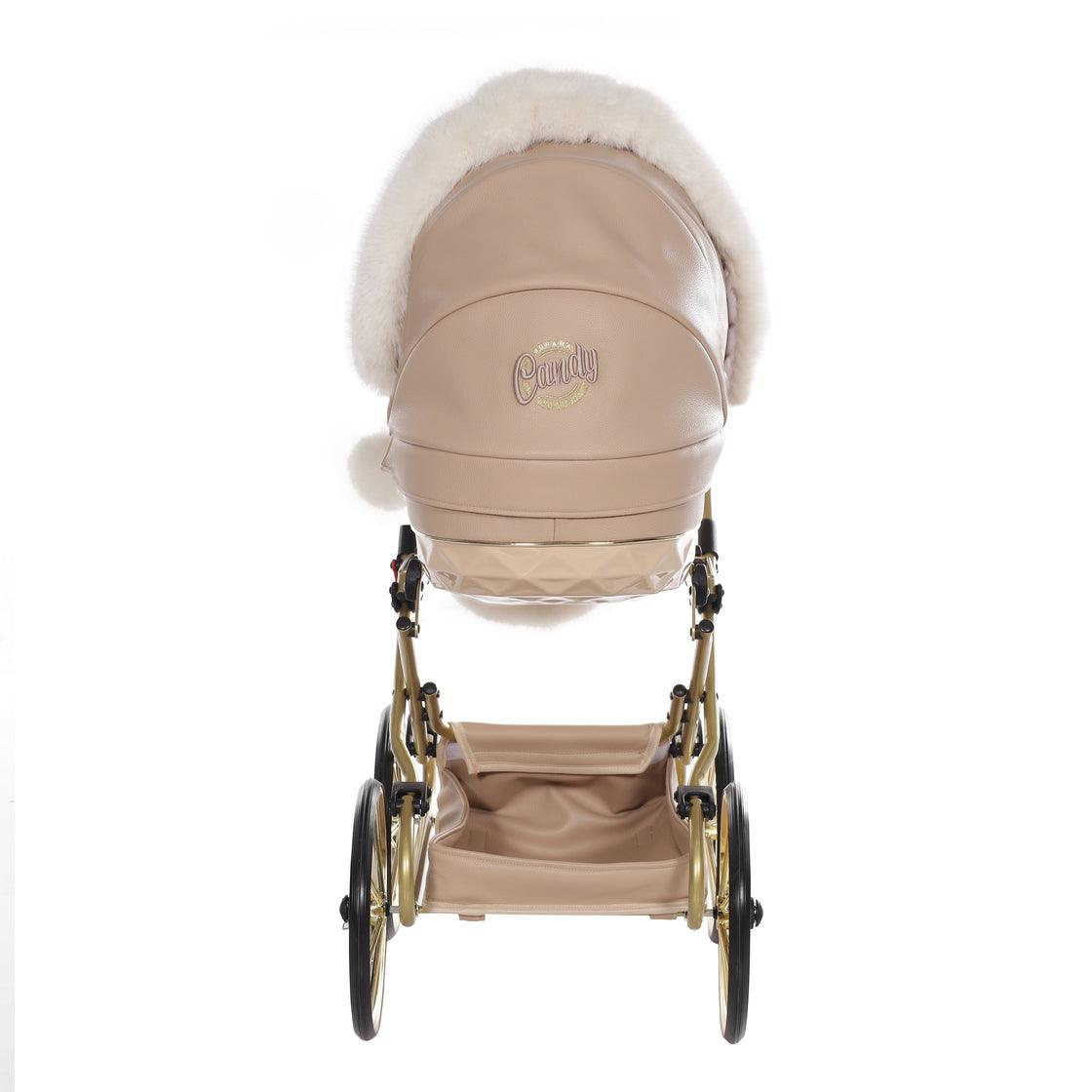 Junama - Carrinho de Bonecas com Malinha - MINI CANDY PREMIUM - Camel