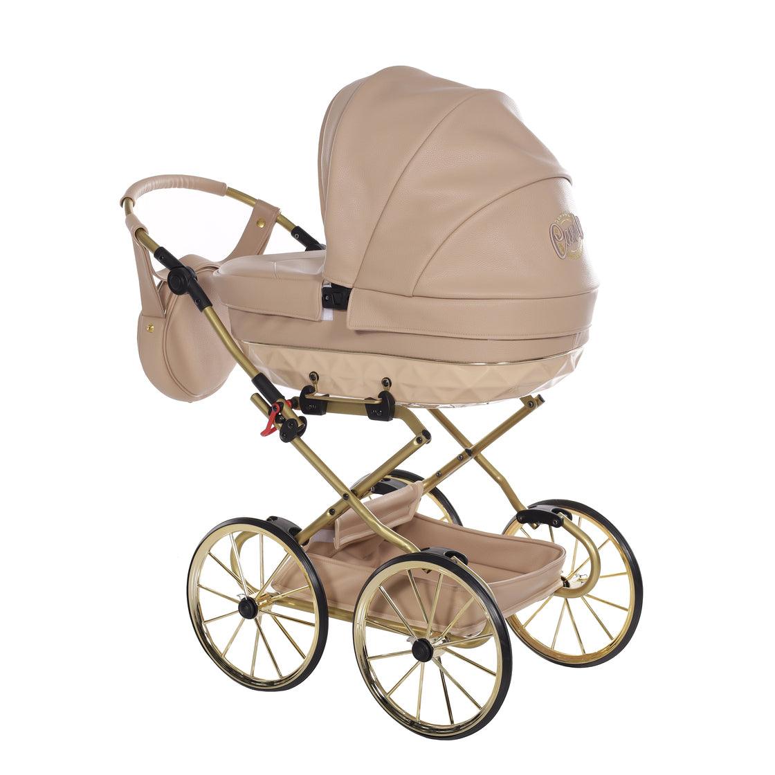 Junama - Carrinho de Bonecas com Malinha - MINI CANDY PREMIUM - Camel