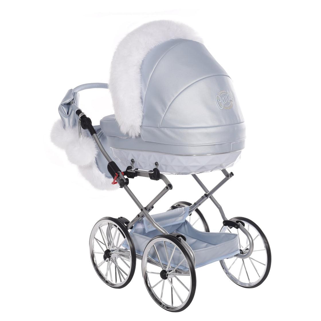 Junama - Carrinho de Bonecas com Malinha - MINI CANDY PREMIUM - Blue