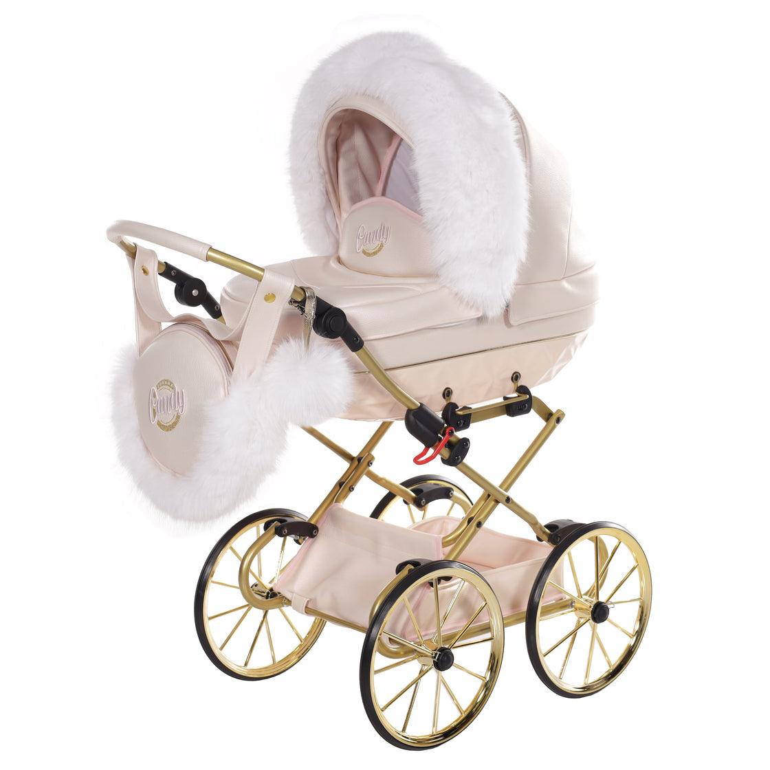 Junama - Carrinho de Bonecas com Malinha - MINI CANDY PREMIUM - Pink