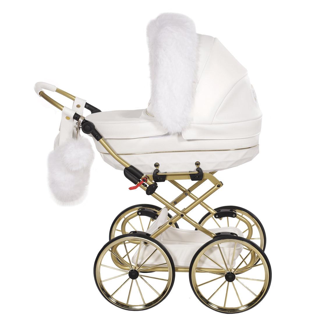 Junama - Carrinho de Bonecas com Malinha - MINI CANDY PREMIUM - White