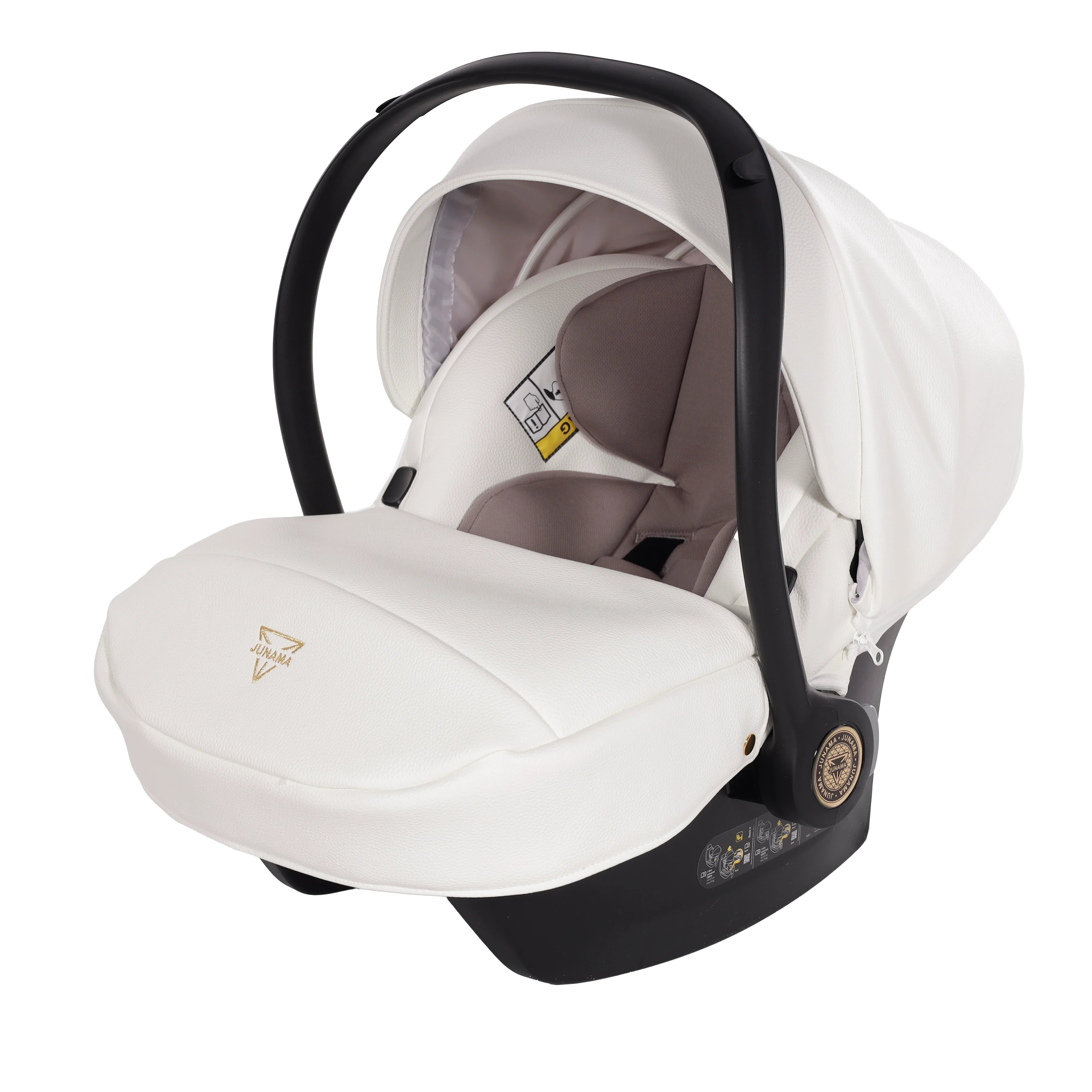 Junama - HAND CRAFT MIRROR - White/Gold