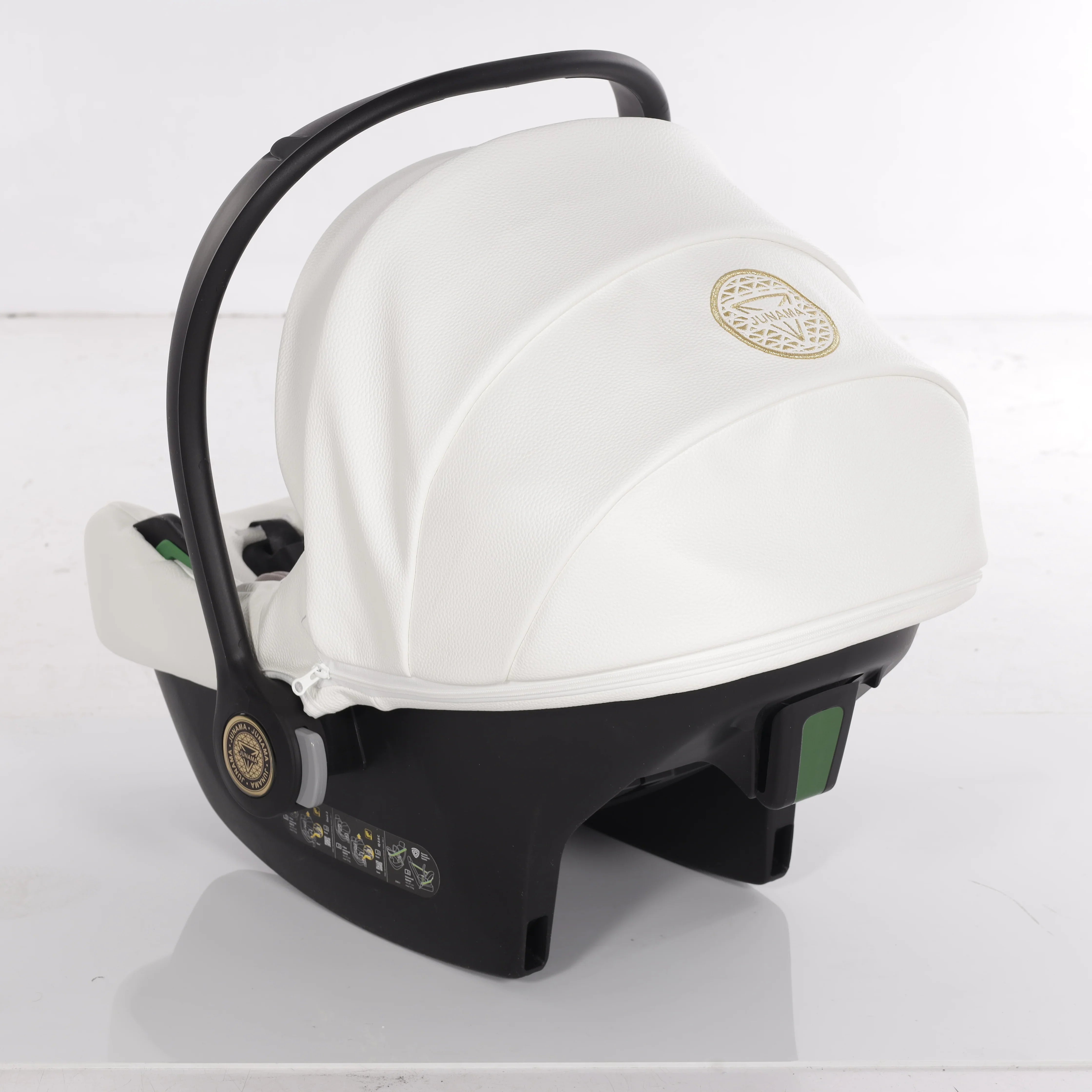 Junama - HAND CRAFT MIRROR - White/Gold