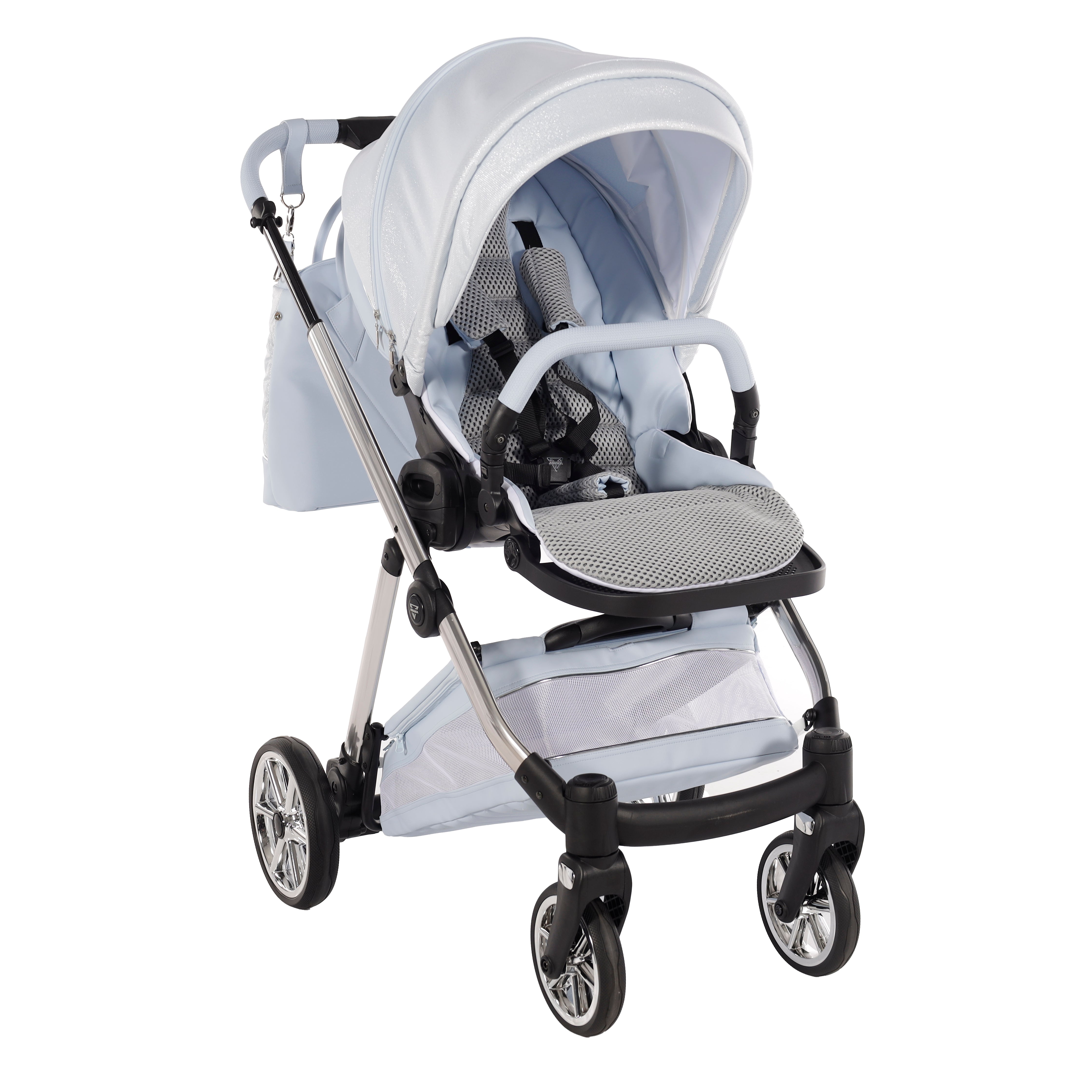 Junama - ELLEGANTE LAMÉ - Light Blue