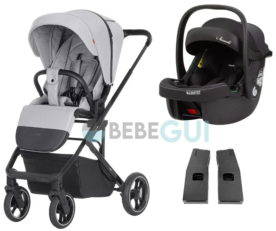 Carrello - ALFA 5508 (2024) - Feather Grey + Carrello - AMMONITE 8801 - Black + Adaptadores