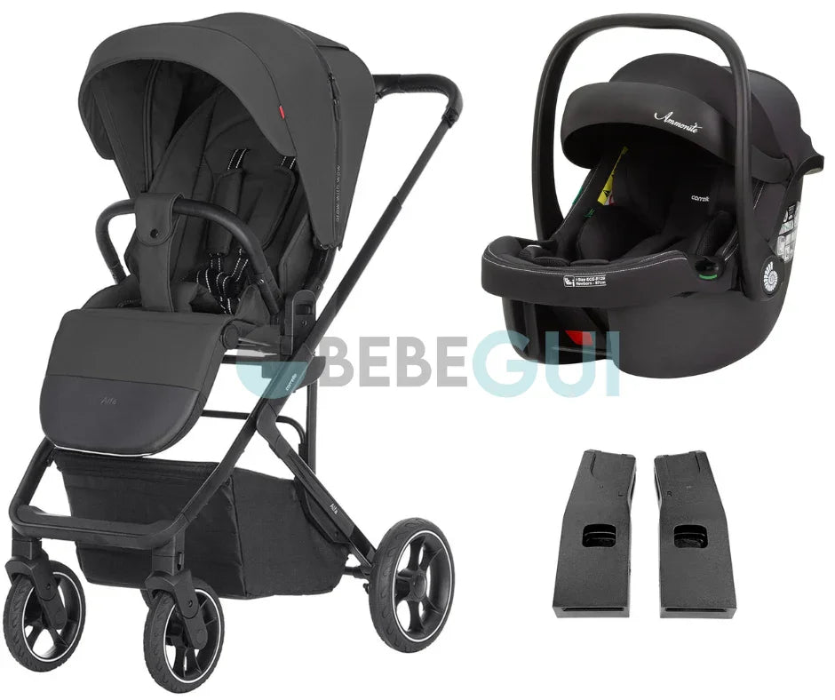 Carrello - ALFA 5508 (2024) - Graphite Grey + Carrello - AMMONITE 8801 - Black + Adaptadores