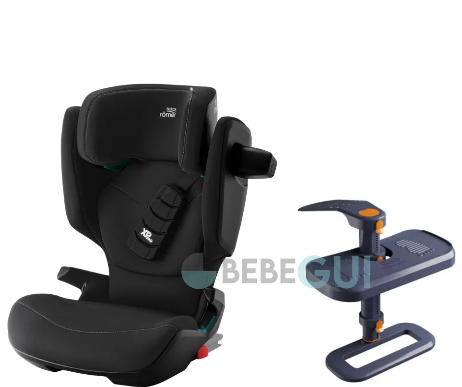 Britax Römer - KIDFIX PRO - Classic Space Black + KneeguardKids 4 - Apoio para os pés
