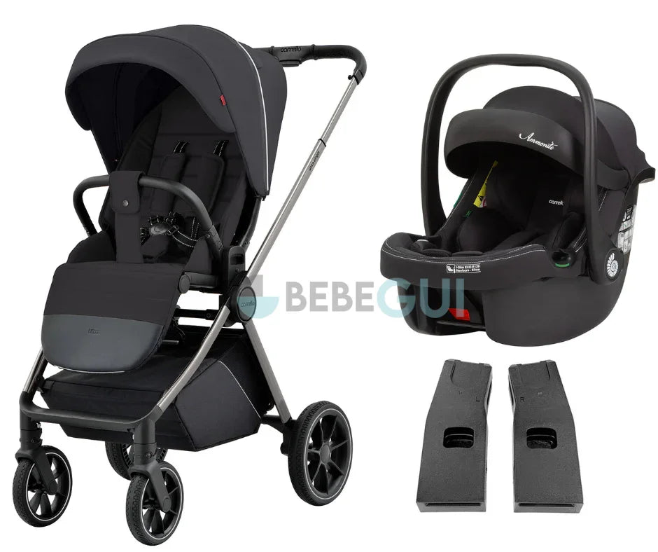 Carrello - ULTRA 5525 - Matte Grey+ Carrello - AMMONITE 8801 - Black + Adaptadores