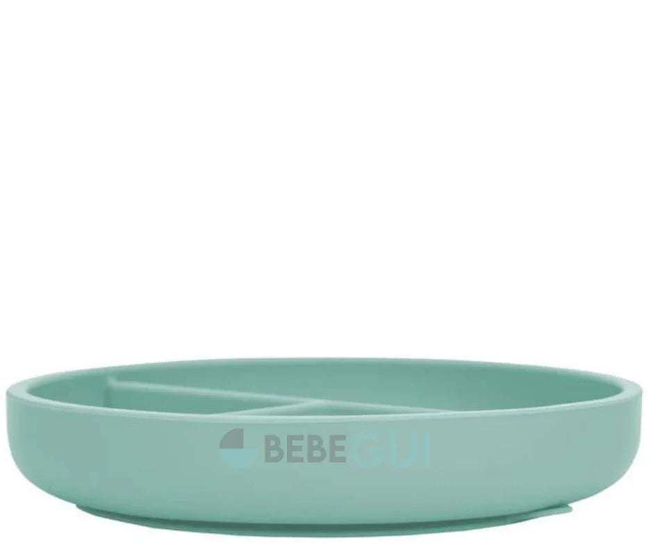 Prato de Silicone Para Introdução Alimentar Infantil- Mint