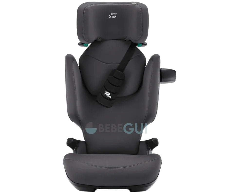 Britax Römer - KIDFIX PRO - Classic Midnight Grey + KneeguardKids 4 - Apoio para os pés