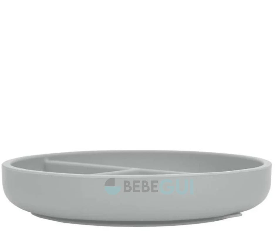 Prato de Silicone Para Introdução Alimentar Infantil- Grey