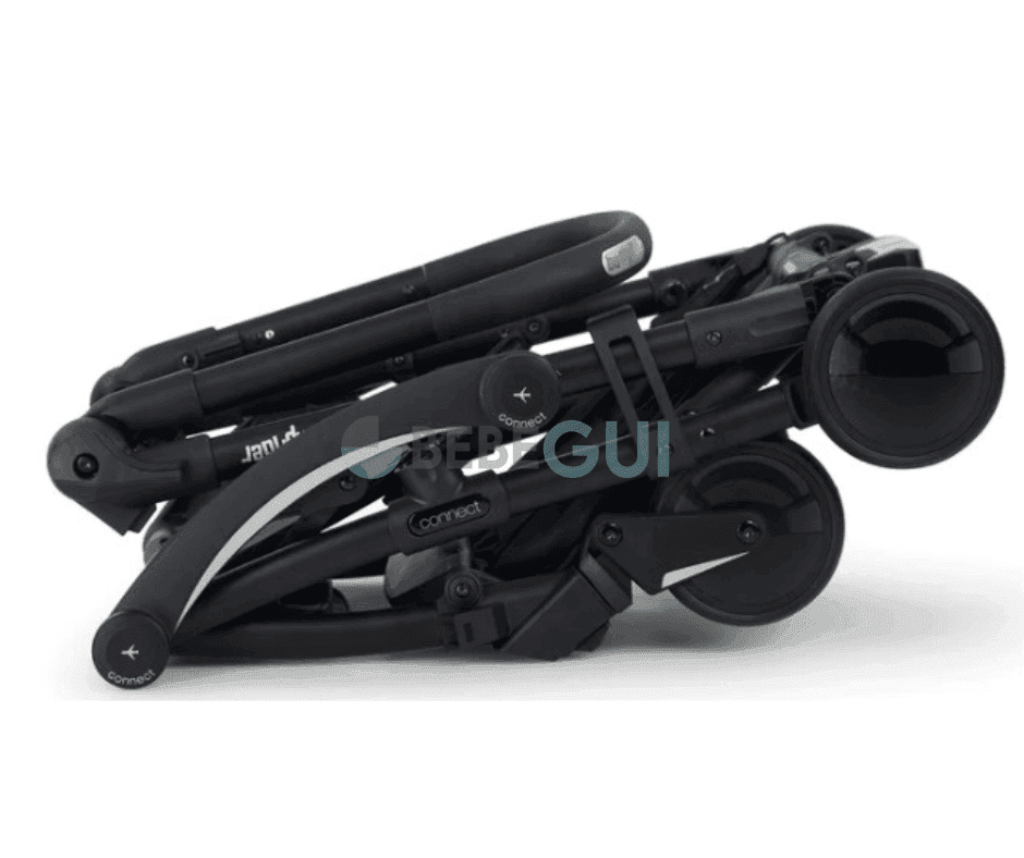 Bumprider - CONNECT 3 - Black/Grey + Nuna - PIPA URBN - Caviar + Adaptadores