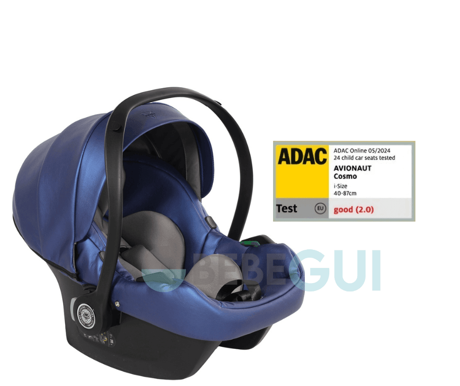 Avionaut Cosmo by Junama -Teste Adac em Segurança 1.3 - Blue - Ecopele com Tapa pés - Bebegui - Cadeiras Auto e Carrinhos