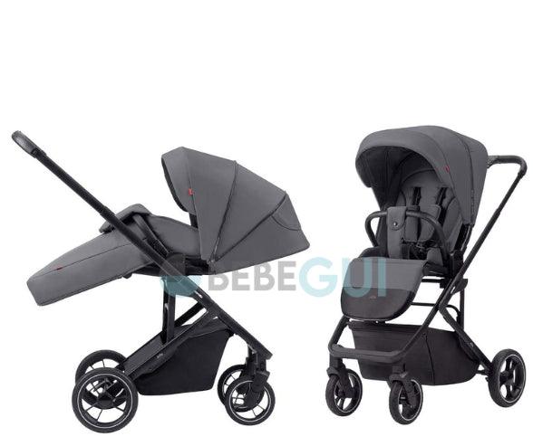 Carrello - ALFA - Graphite Grey + Joie i SNUG 2 - Coal + Adaptadores - Bebegui - Cadeiras Auto e Carrinhos