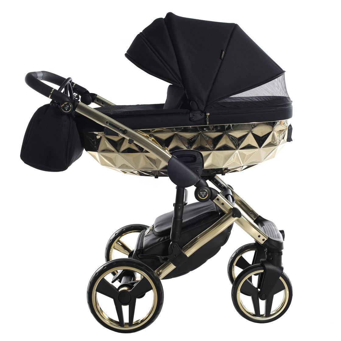 Junama - FLUO LINE MIRROR - Black/Gold 2x1 - Bebegui - Cadeiras Auto e Carrinhos