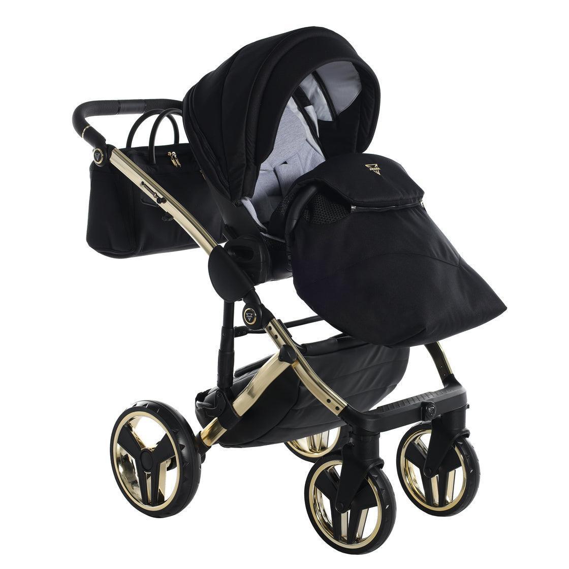 Junama - FLUO LINE MIRROR - Black/Gold 2x1 - Bebegui - Cadeiras Auto e Carrinhos