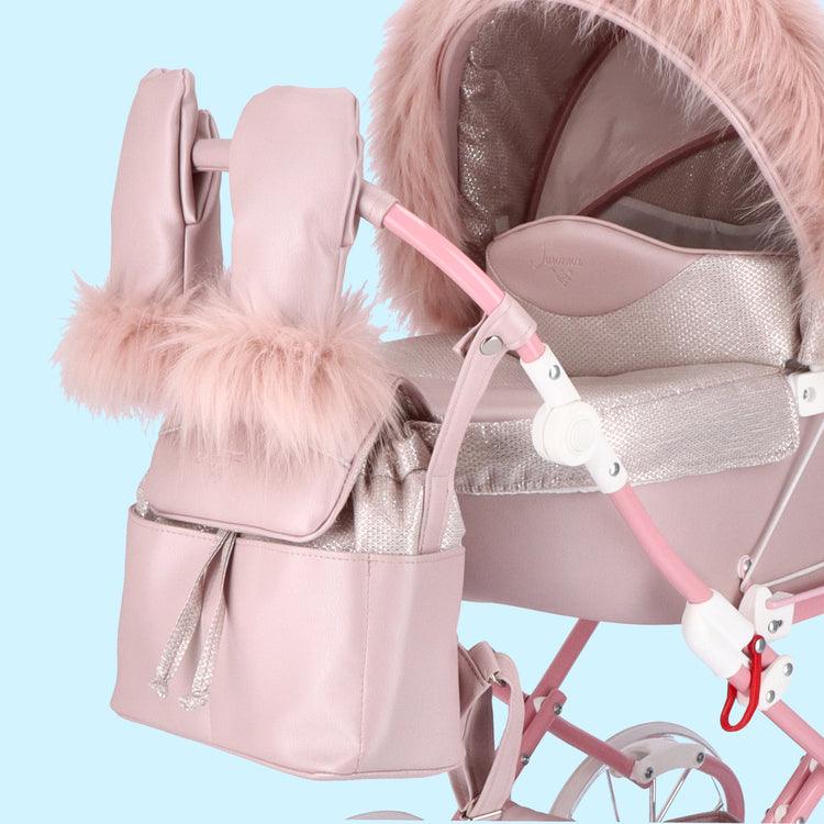 Junama - Doll Stroller with Suitcase - Mini Dolce - Pink