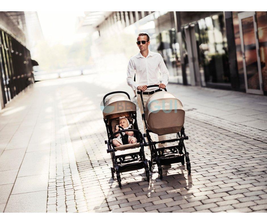 Bumprider - CONNECT 3 - Black/Sand com Barrinha - Bebegui - Cadeiras Auto e Carrinhos