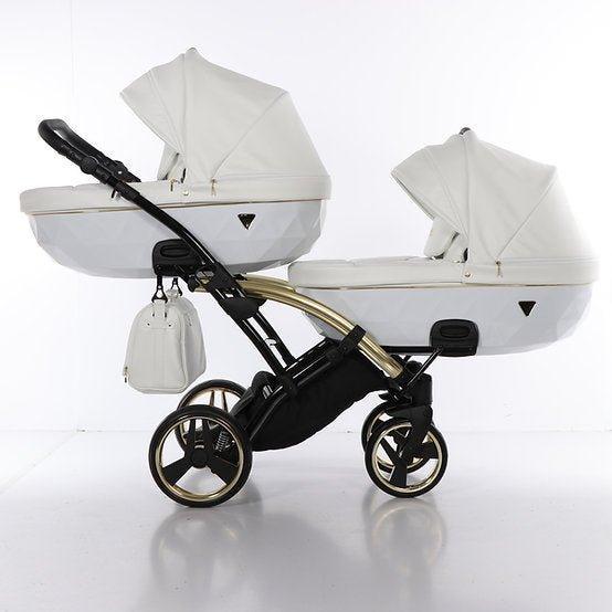 Junama Fluo Line Duo Slim - White/Gold - Bebegui - Cadeiras Auto e Carrinhos