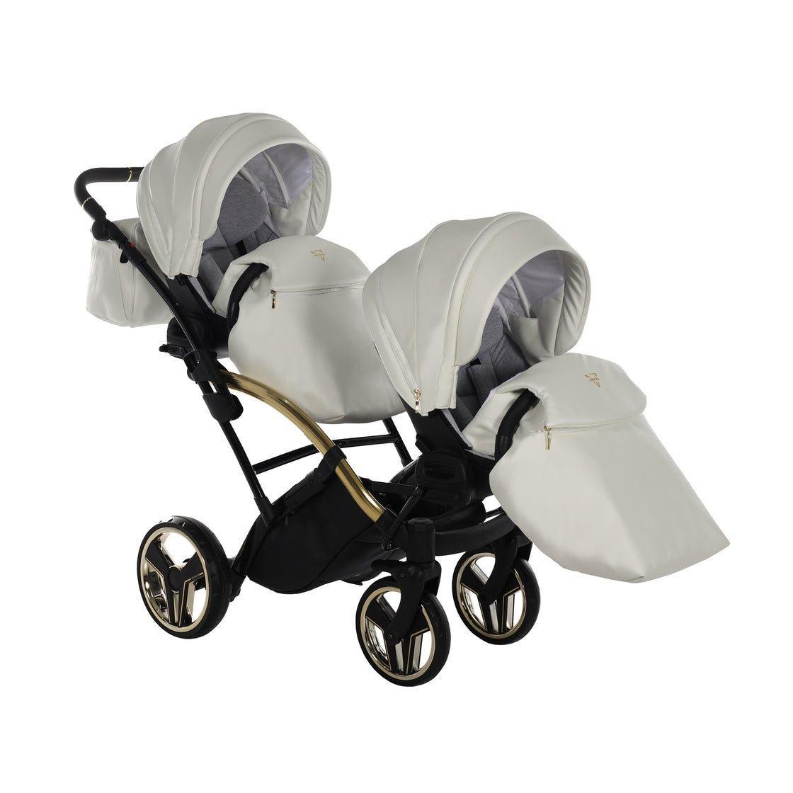 Junama Fluo Line Duo Slim - White/Gold - Bebegui - Cadeiras Auto e Carrinhos