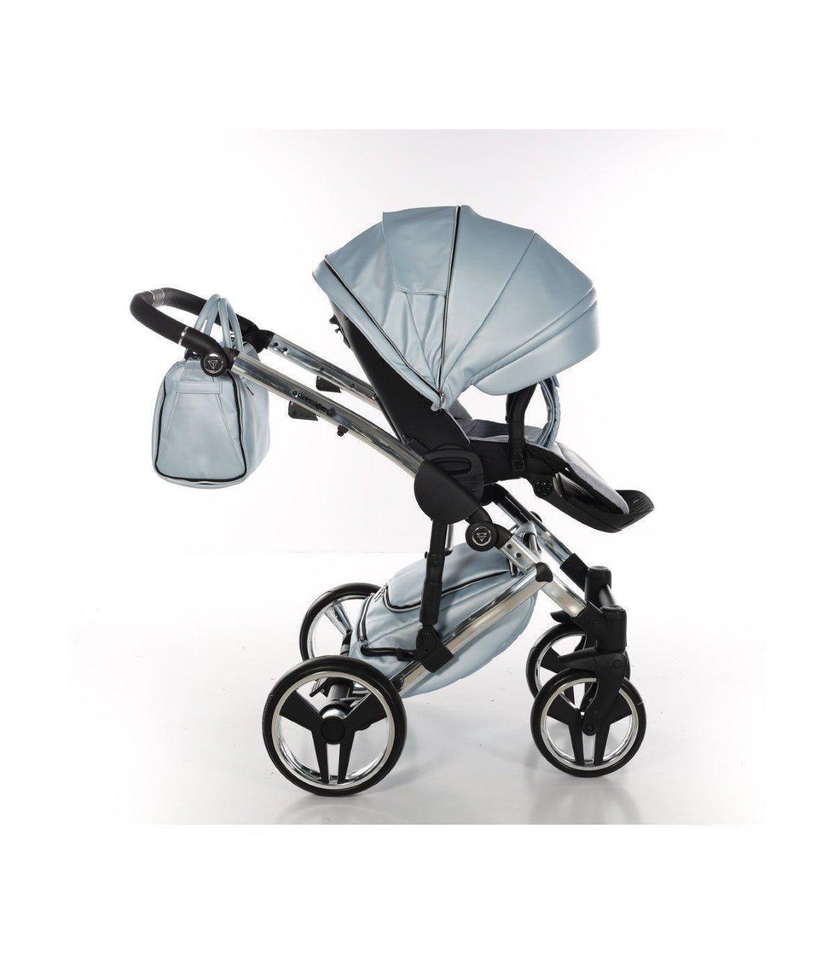 Junama - FLUO LINE MIRROR - Ligth Blue/Silver 2x1 - Bebegui - Cadeiras Auto e Carrinhos