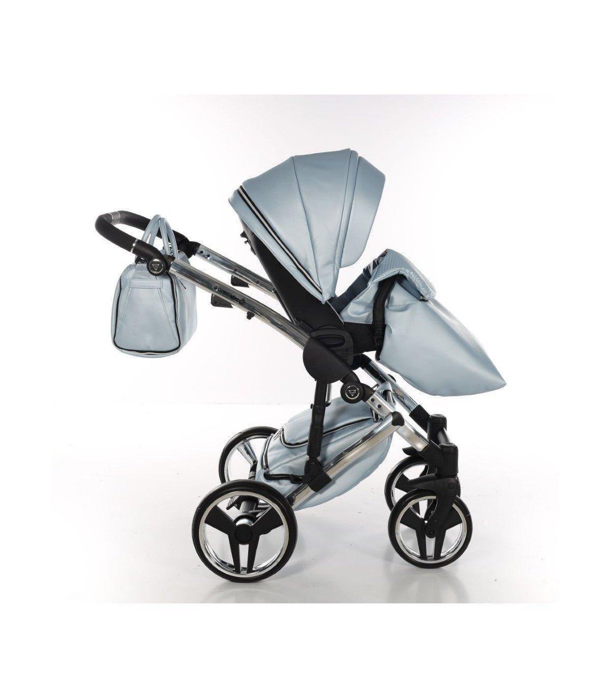 Junama - FLUO LINE MIRROR - Ligth Blue/Silver 2x1 - Bebegui - Cadeiras Auto e Carrinhos