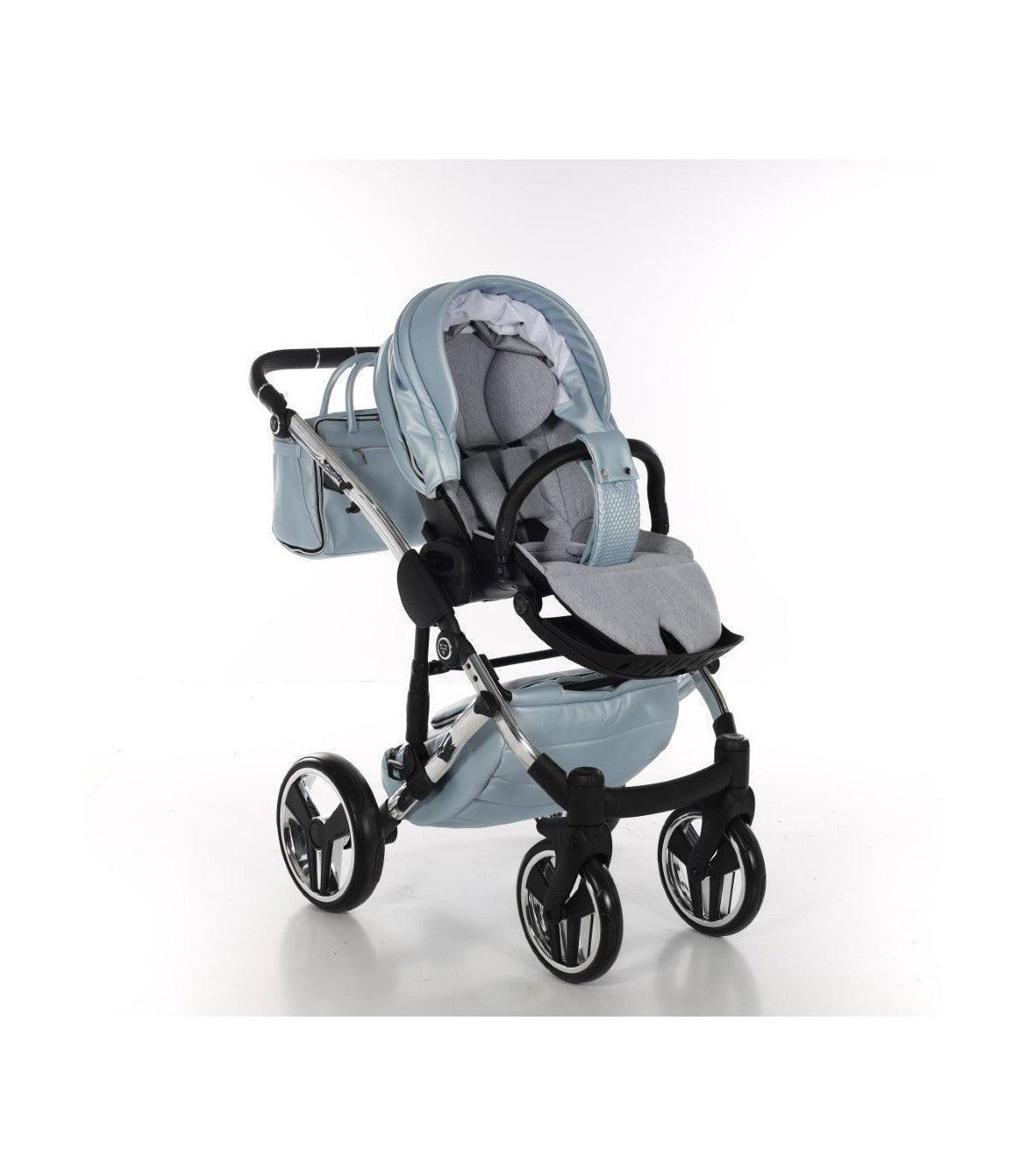 Junama - FLUO LINE MIRROR - Ligth Blue/Silver 2x1 - Bebegui - Cadeiras Auto e Carrinhos