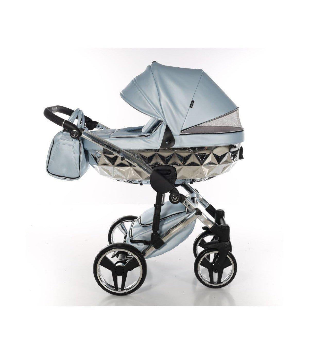 Junama - FLUO LINE MIRROR - Ligth Blue/Silver 2x1 - Bebegui - Cadeiras Auto e Carrinhos