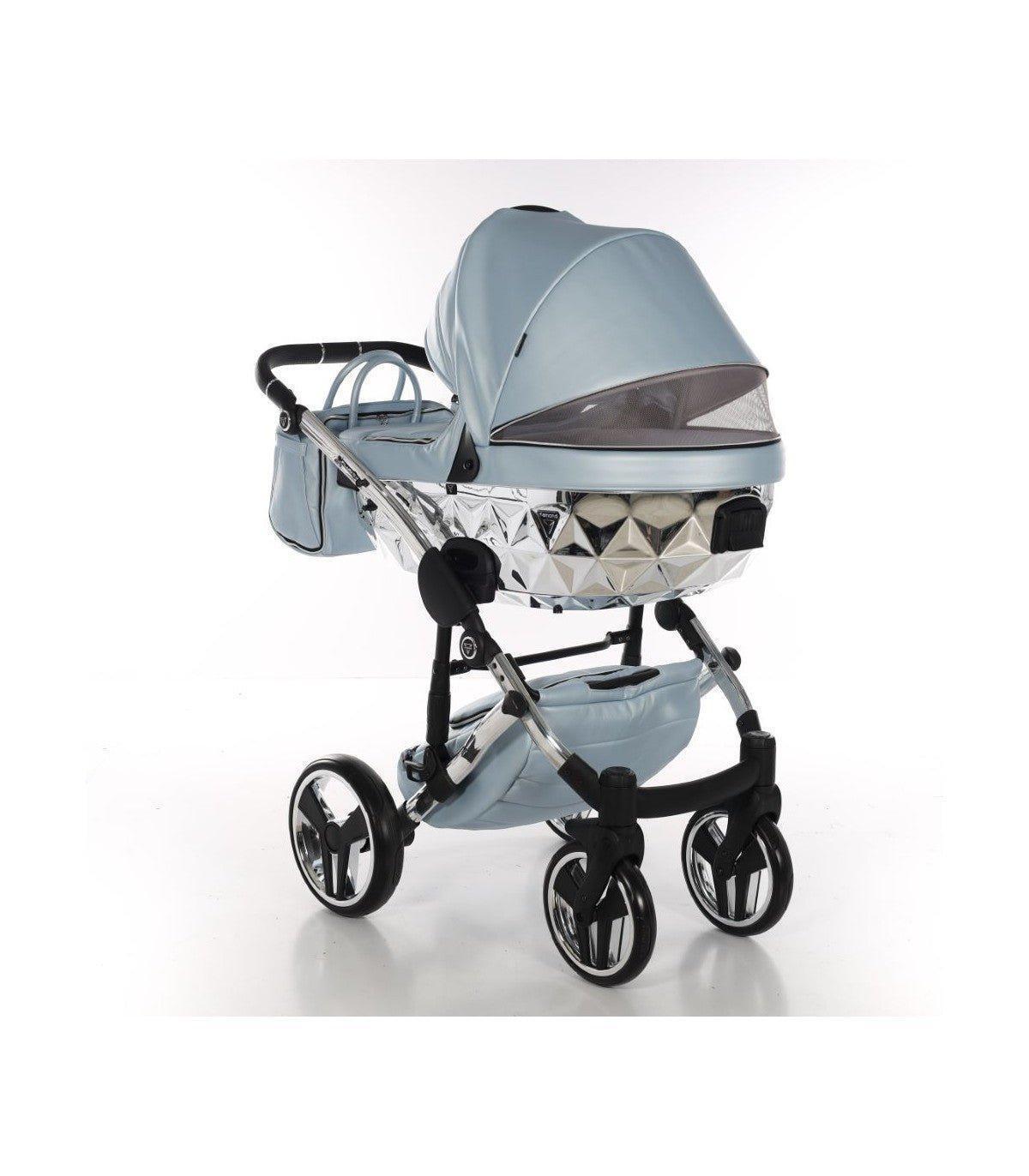 Junama - FLUO LINE MIRROR - Ligth Blue/Silver 2x1 - Bebegui - Cadeiras Auto e Carrinhos