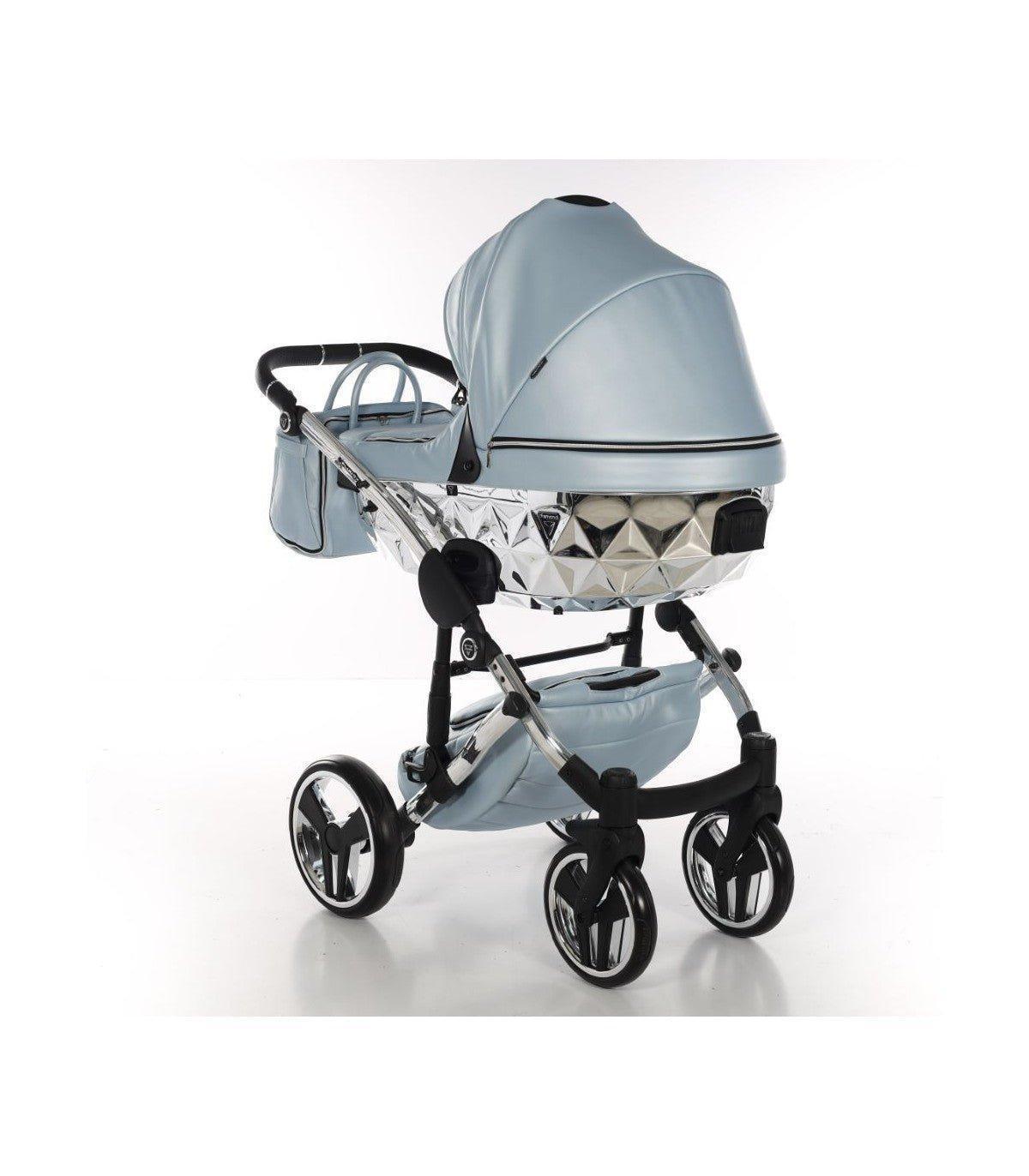 Junama - FLUO LINE MIRROR - Ligth Blue/Silver 2x1 - Bebegui - Cadeiras Auto e Carrinhos