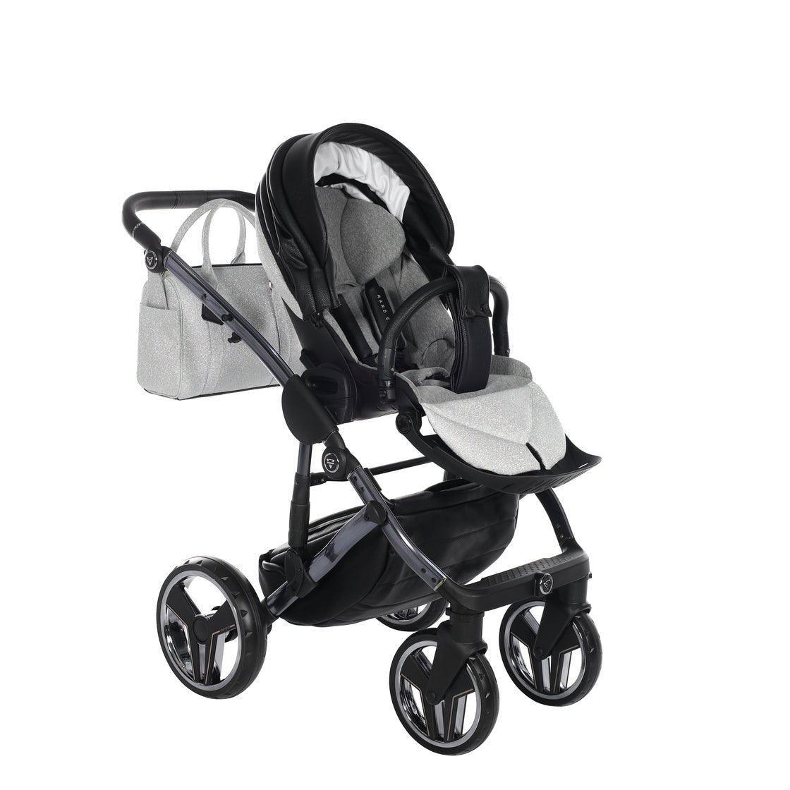 Junama - Hand Craft Glitter - Black/Silver - Bebegui - Cadeiras Auto e Carrinhos