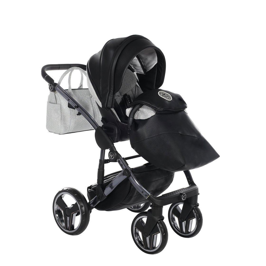 Junama - Hand Craft Glitter - Black/Silver - Bebegui - Cadeiras Auto e Carrinhos
