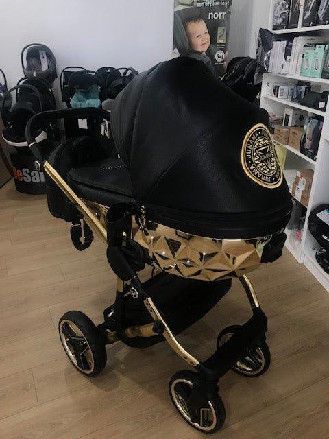 Junama - Hand Craft Mirror Led - Black/Gold - Bebegui - Cadeiras Auto e Carrinhos