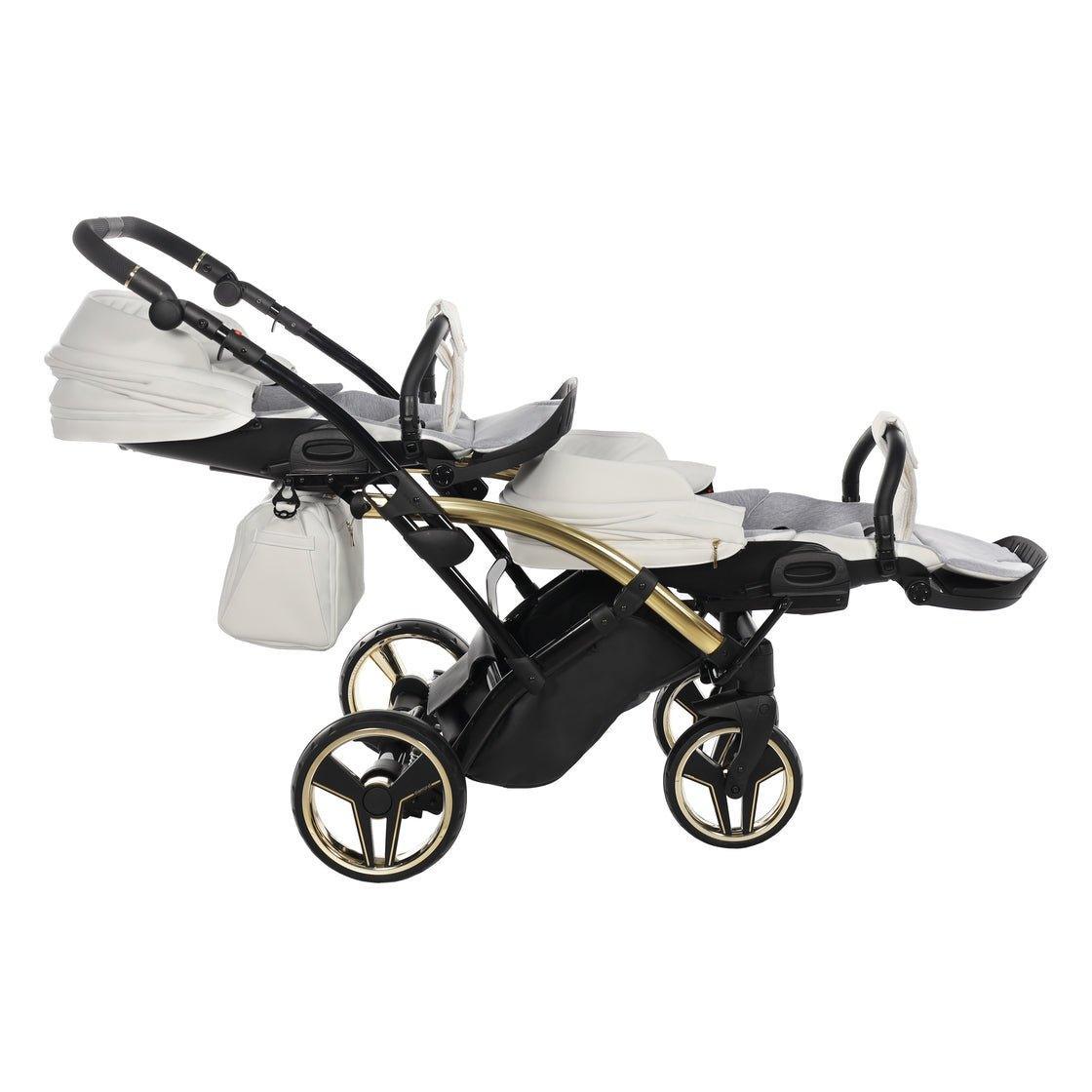 Junama Mirror Duo Slim - White/Gold - Bebegui - Cadeiras Auto e Carrinhos