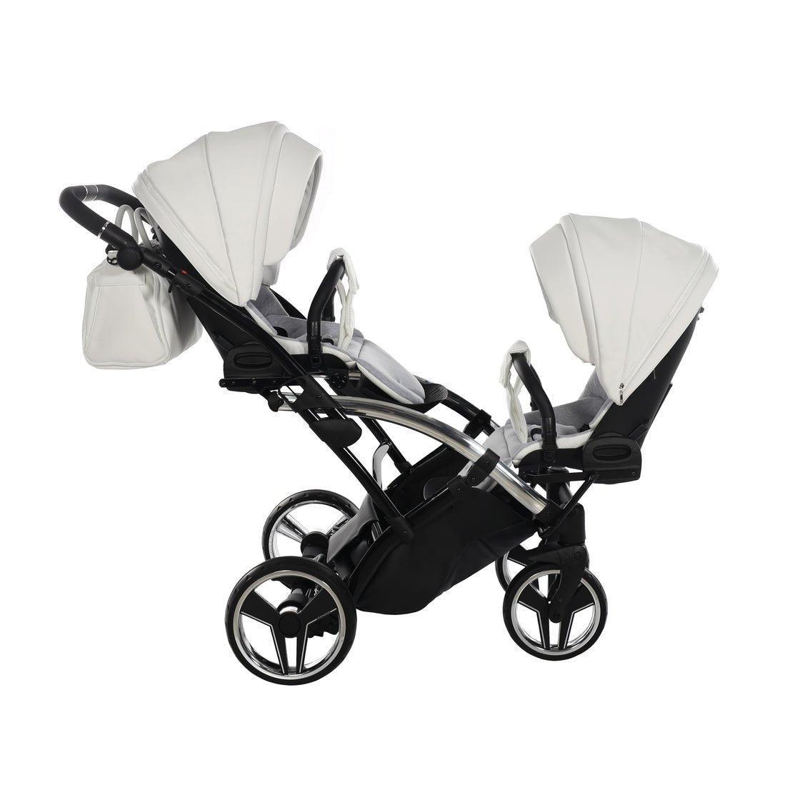 Junama Mirror Duo Slim - White/Silver - Bebegui - Cadeiras Auto e Carrinhos