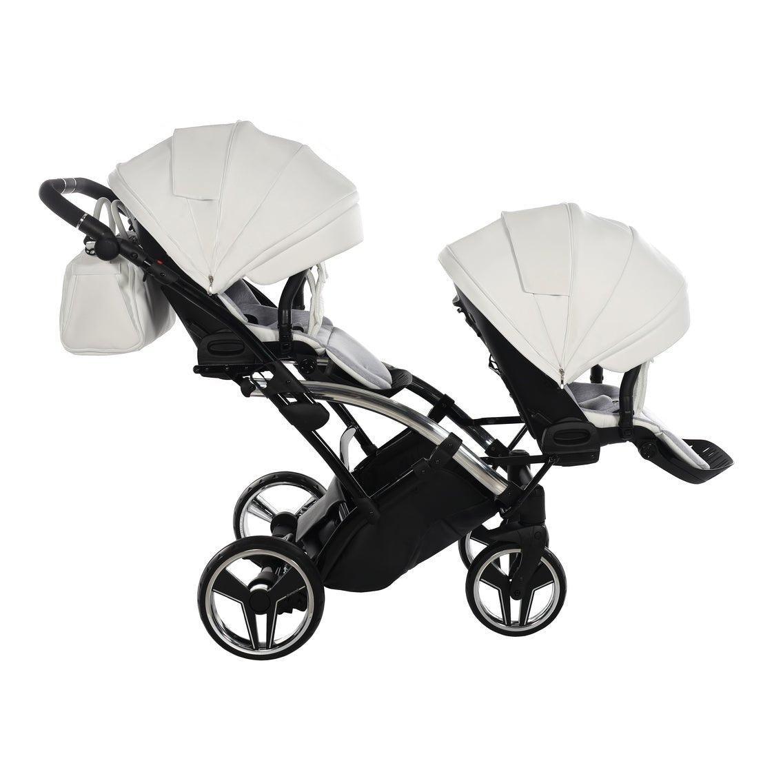 Junama Mirror Duo Slim - White/Silver - Bebegui - Cadeiras Auto e Carrinhos