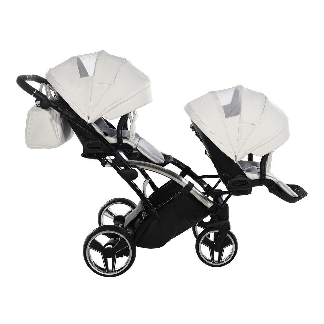 Junama Mirror Duo Slim - White/Silver - Bebegui - Cadeiras Auto e Carrinhos