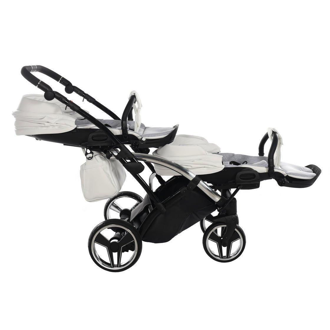 Junama Mirror Duo Slim - White/Silver - Bebegui - Cadeiras Auto e Carrinhos