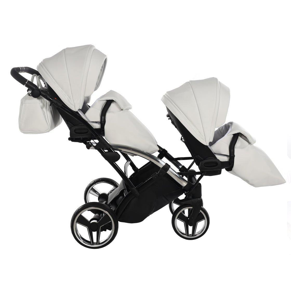 Junama Mirror Duo Slim - White/Silver - Bebegui - Cadeiras Auto e Carrinhos